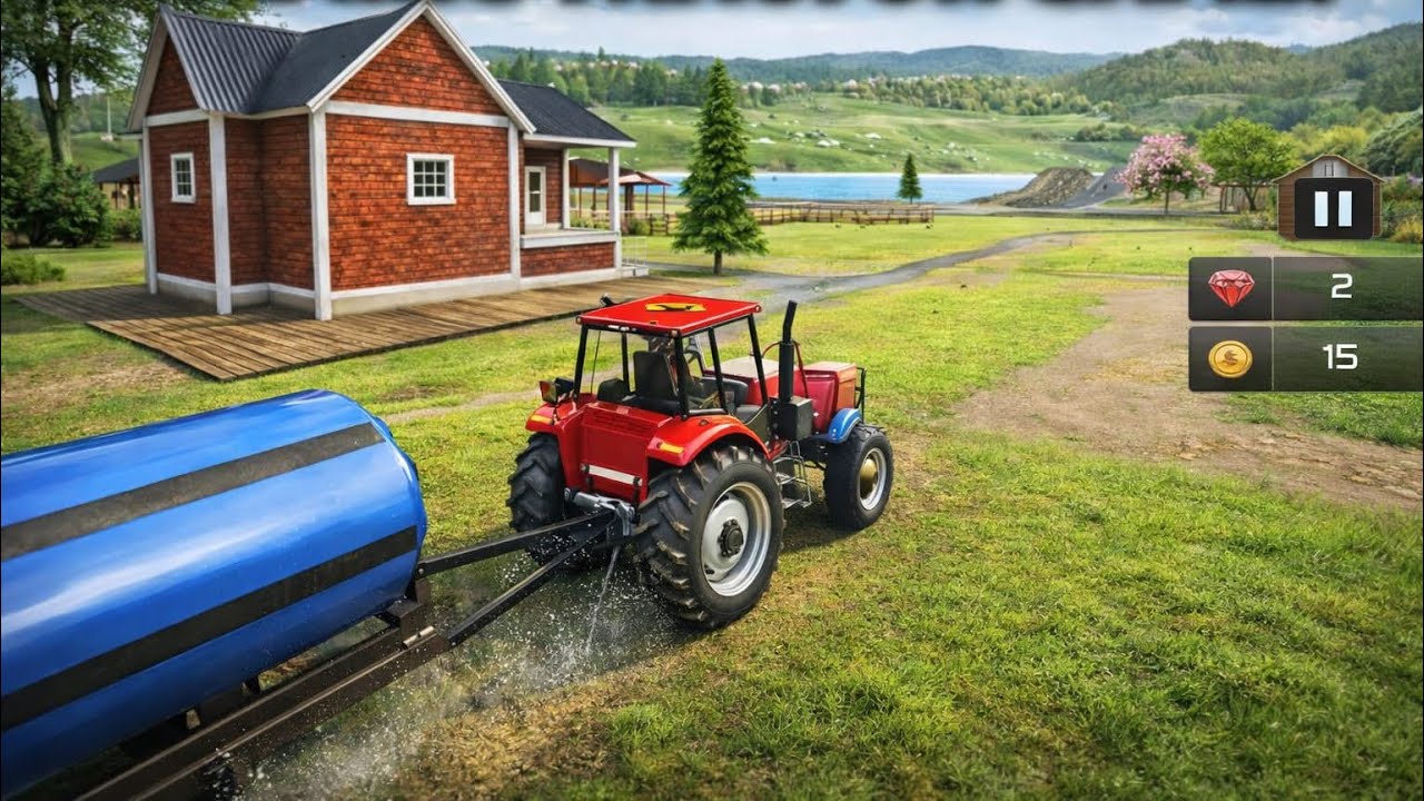 Modern Tractor Farking Driving simulator 3d - New tractor game - Android gameplay