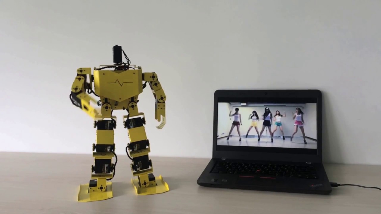 Robot dancing show Gangnan Style Arduino Robot Servo