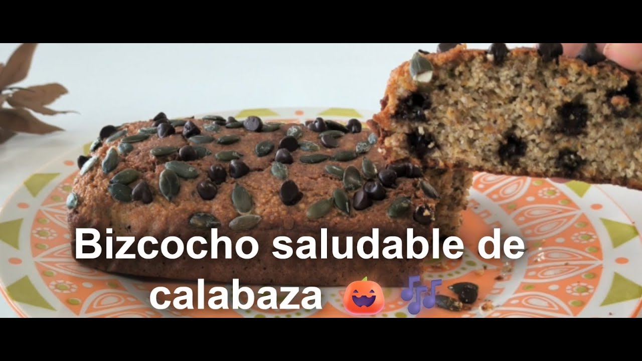 Bizcocho saludable de calabaza 🎃 sin azúcar refinado y con avena