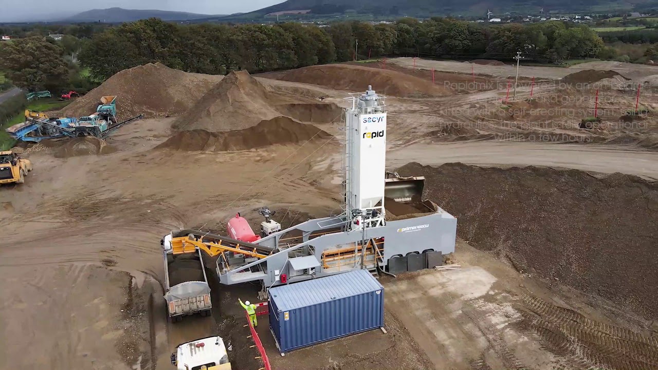 Rapidmix Mobile Continuous Mixing Plant- Sacyr, Willis Bros, Somague JV A6 Scheme (Dual Carriageway)