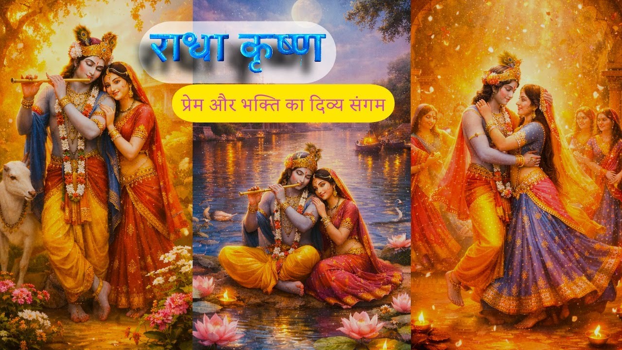 राधा कृष्ण | प्रेम और भक्ति का दिव्य संगम AsmiAiMovies #love #music #youtubeshorts