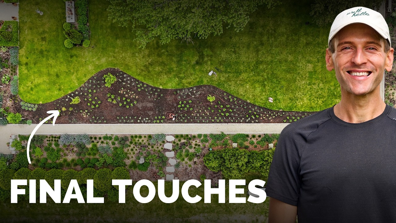 Setting Up My New Perennial Bed for Success | Drip Irrigation + Mulch