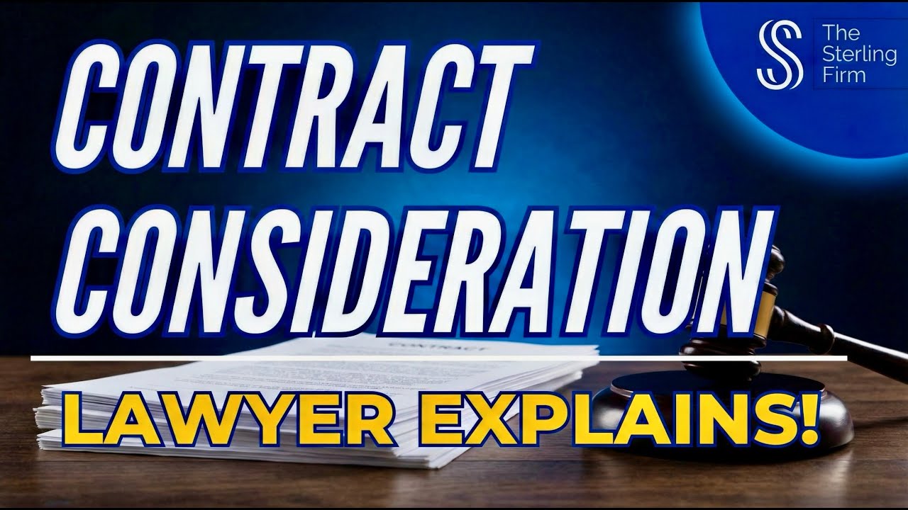 🤝 What Is CONSIDERATION In Contracts? | A Lawyer Explains! #law #lawyer
