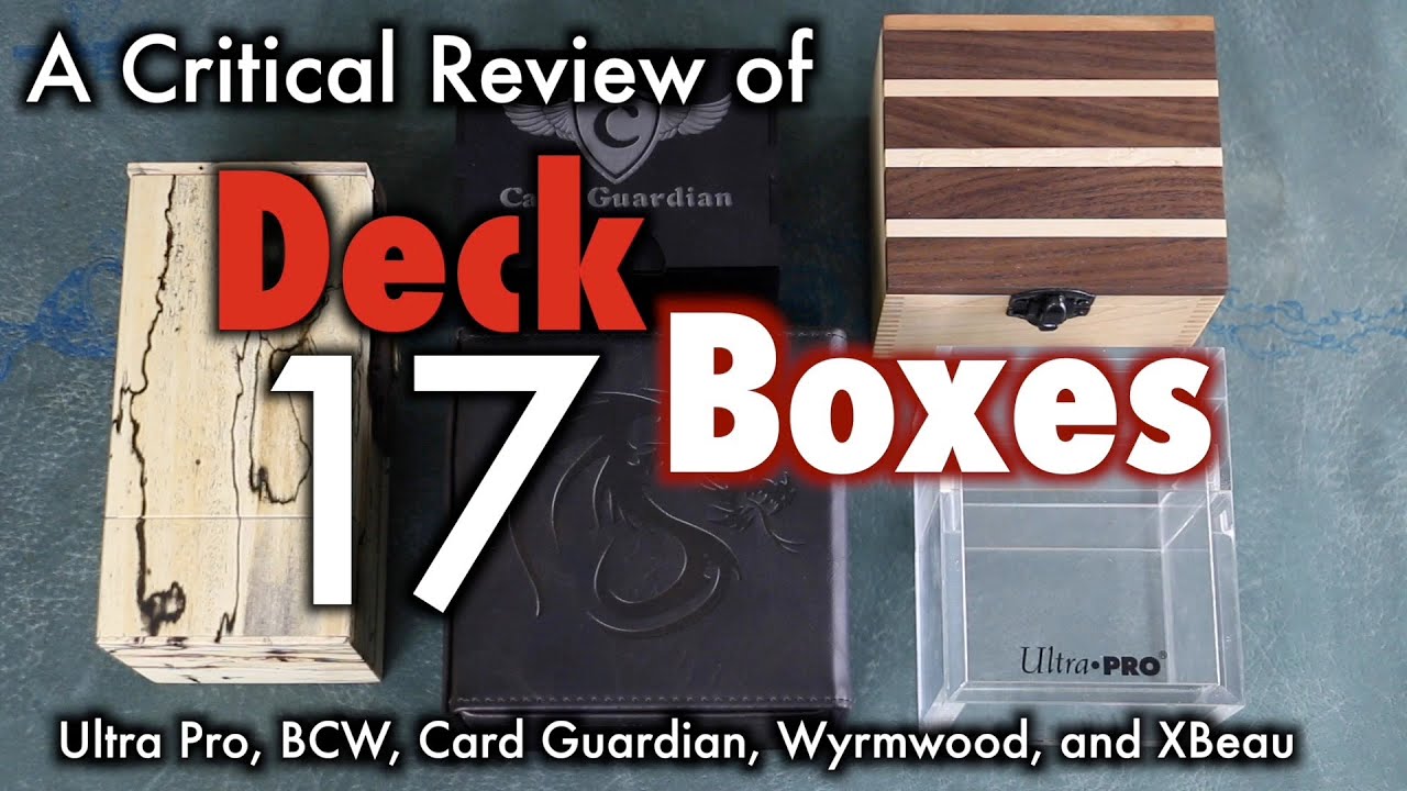MTG - Deck Boxes 17 - A Review of Deck Boxes for Magic: The Gathering, Pokemon, more!