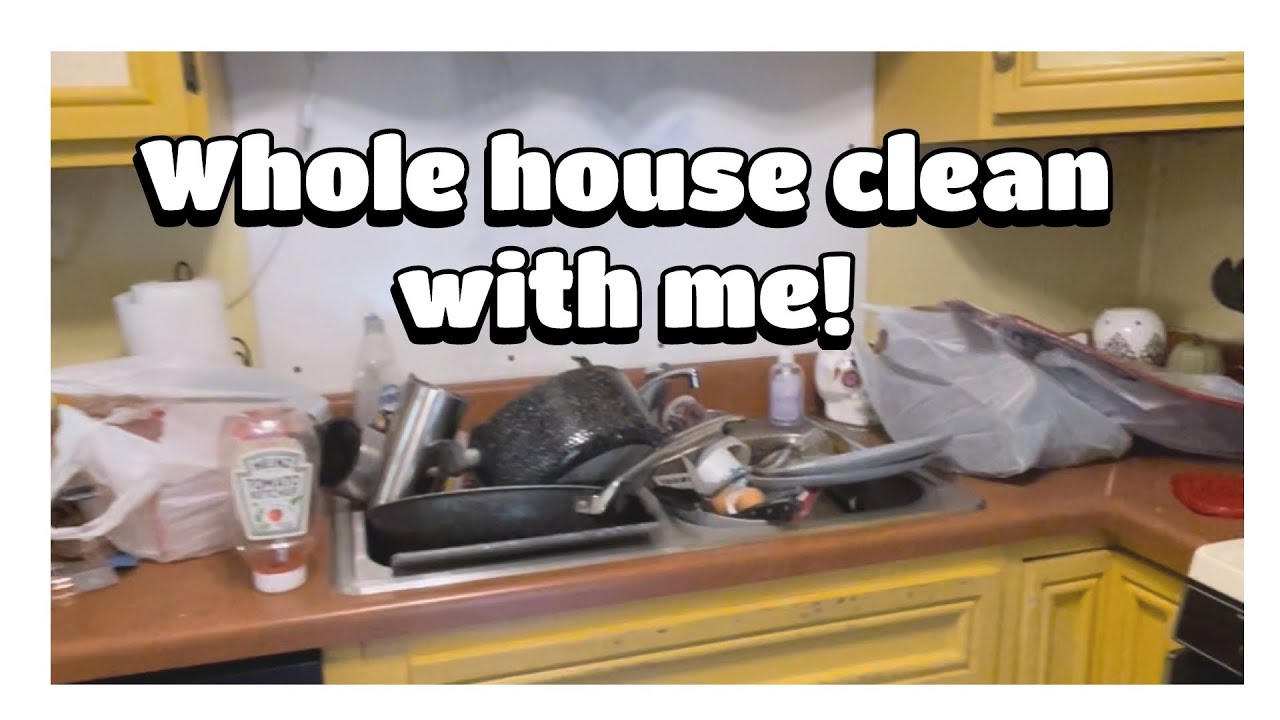 Whole house clean with me! •Extreme cleaning• Motivation• Clean with me•
