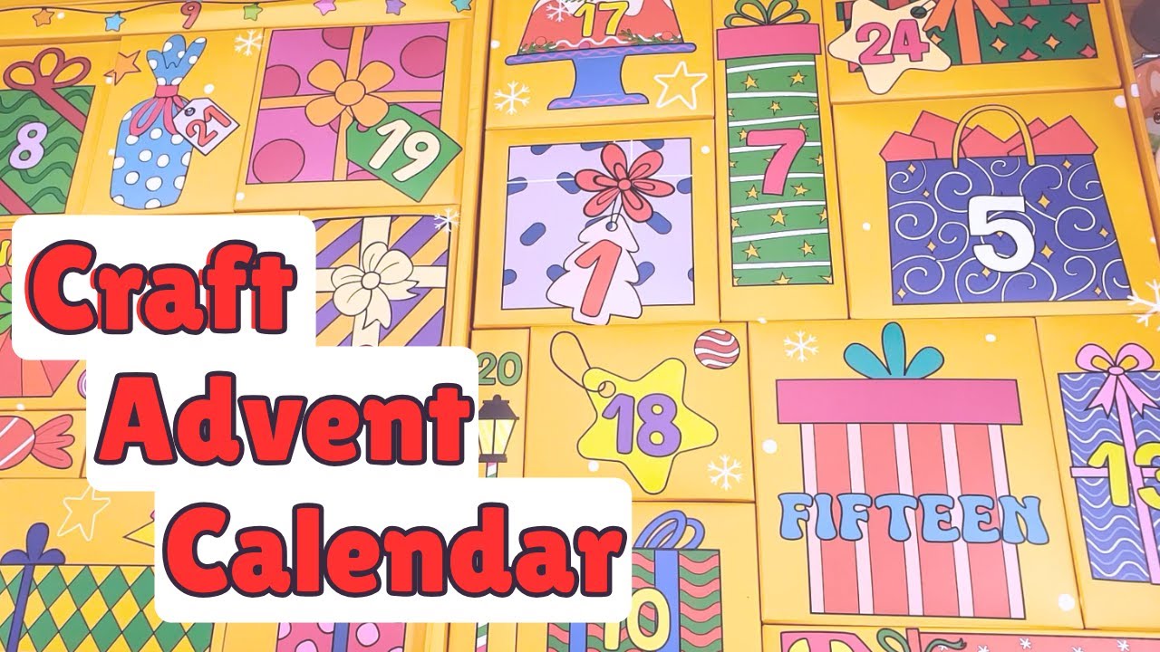 Opening a Craft Advent Calendar