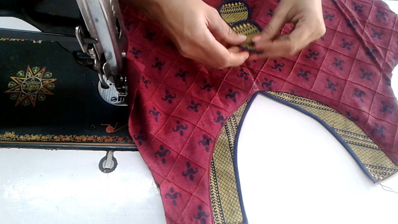 Simple and easy kurti neck design