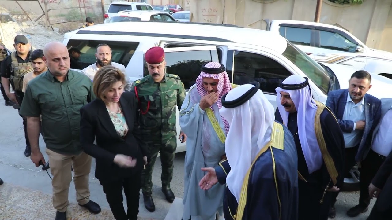زيارة وزيرة الهجرة والمهجرين الى مخيم الجدعة وعدد من شيوخ ووجهاء العشائر في محافظة نينوى