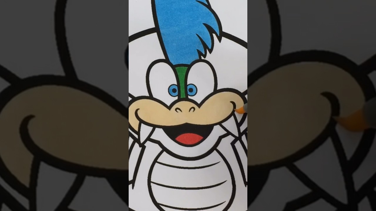 Coloring Super Mario Bros Larry Koopa #coloring #supermario #nintendo #koopa