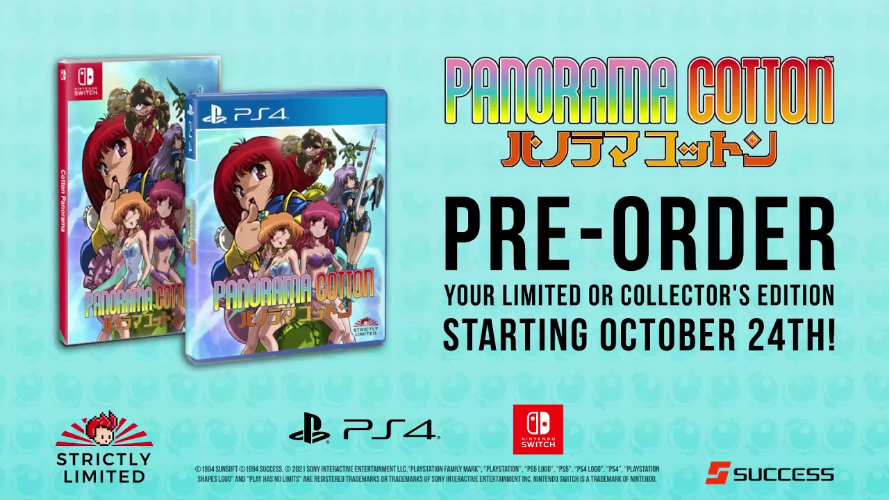 Panorama Cotton - PlayStation 4 & Nintendo Switch - Trailer - Retail [Strictly Limited Games]