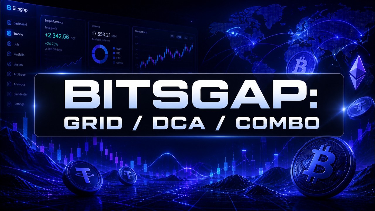 Bitsgap:  торговые боты GRID DCA COMBO для Binance, Bybit, OKX и KuCoin Обзор | Review