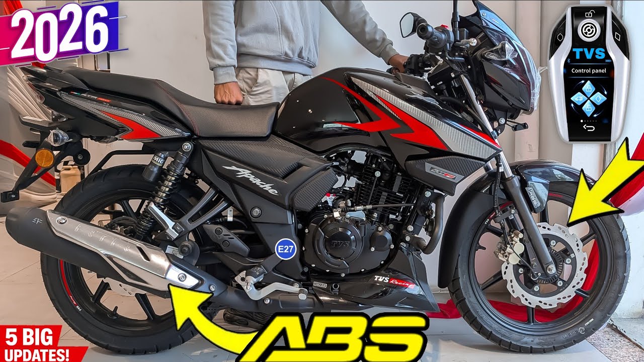 2026 TVS Apache RTR 160 BS7 Dual Channel ABS New Launched 😱❓| Detailed Review | Price, Specs, Change