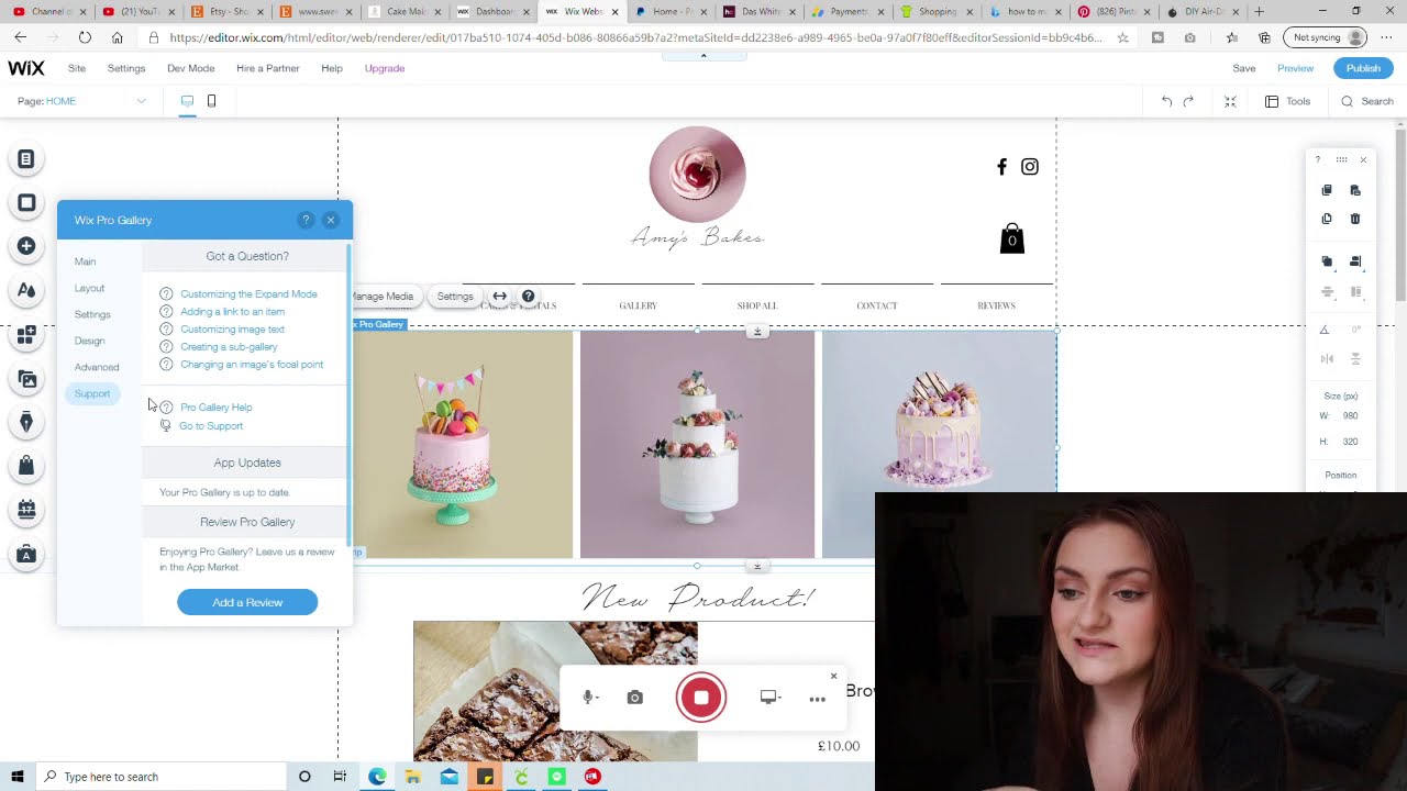 How I created a WIX website for my baking business 2021 | Adding products, photos, terms