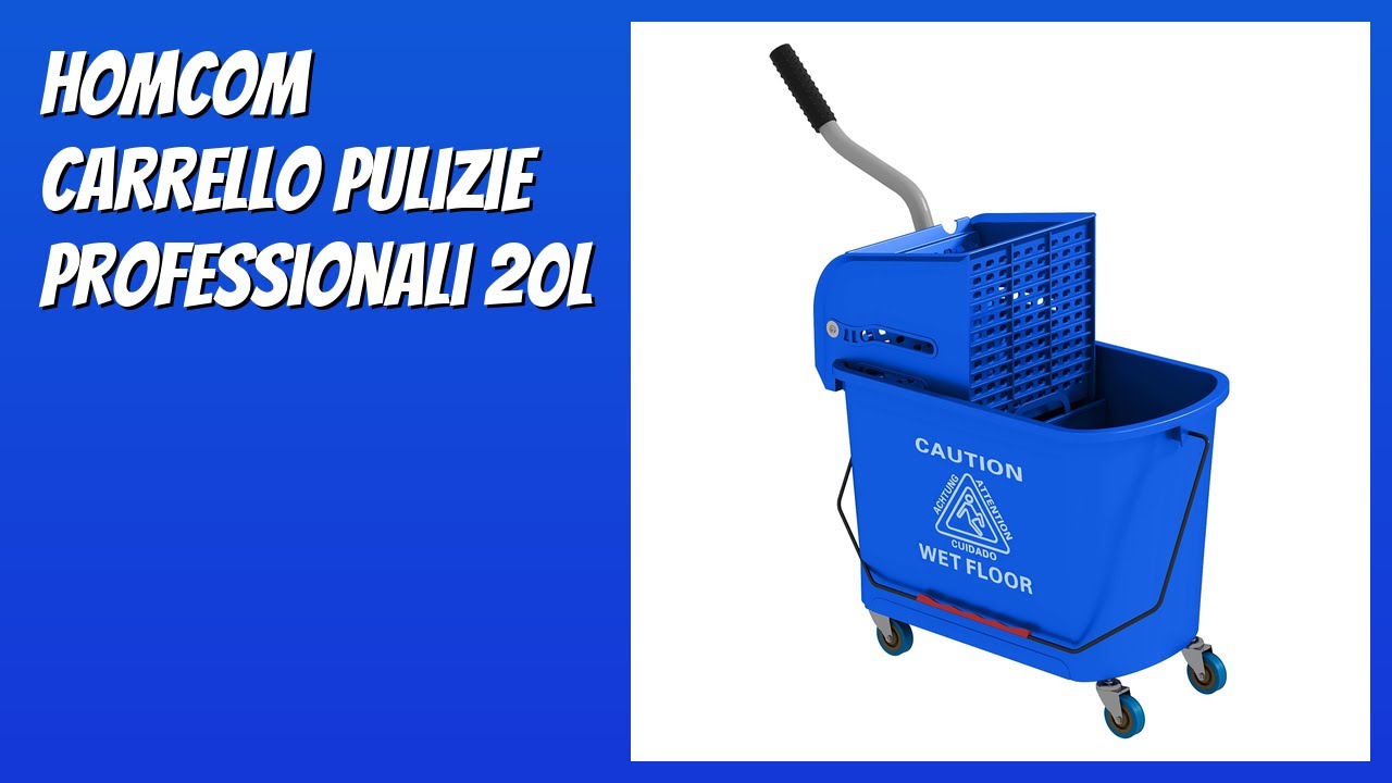 RECENSIONE (2026) : HOMCOM Carrello Pulizie Professionali 20L. DETTAGLI