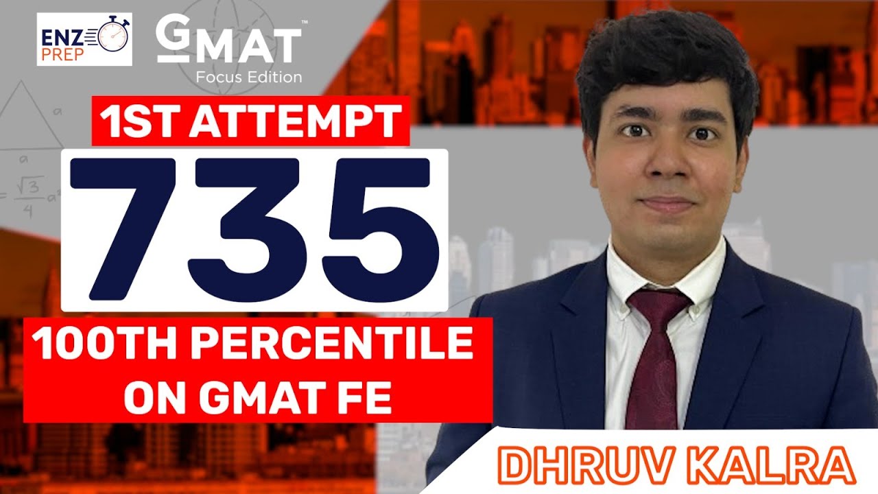 Kudos to Dhruv on Achieving a 735 GMAT Score in First Attempt: A Success Story | Enzo Prep