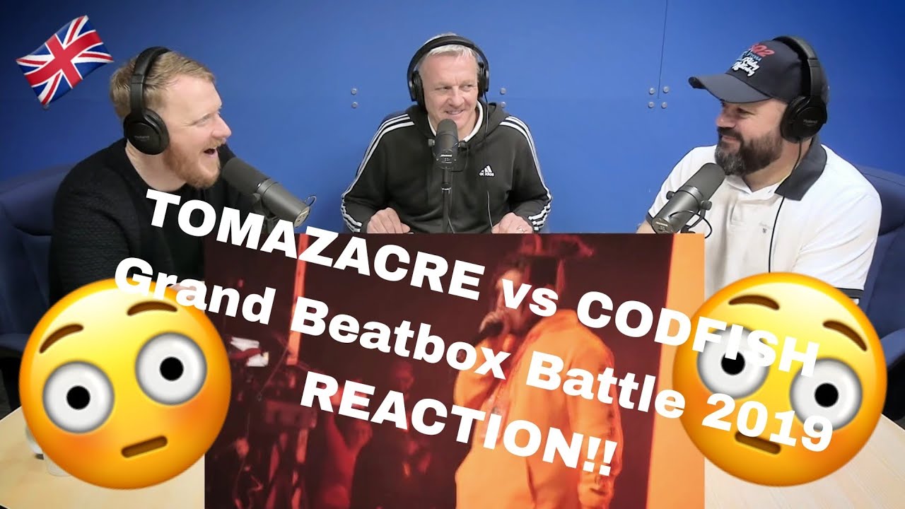 TOMAZACRE против CODFISH | РЕАКЦИЯ на Grand Beatbox Battle 2019!! | РЕАКЦИЯ ОФИСНЫХ ПАРНЕЙ!!