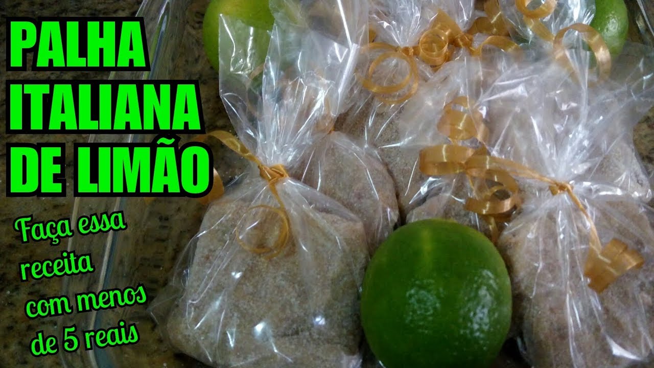 FATURE MUITO COM ESSA PALHA ITALIANA DE LIMÃO FÁCIL DE FAZER E MUITO ECONÔMICA