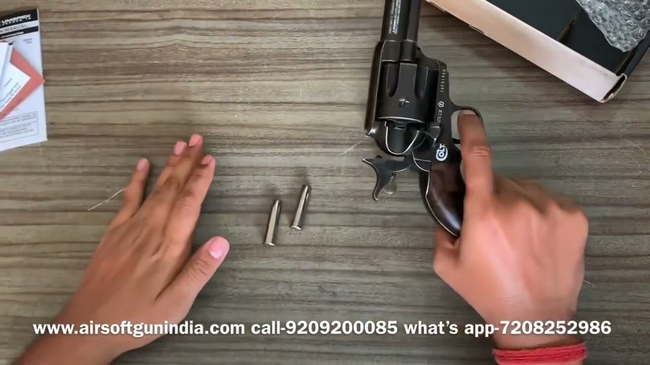 Duke Colt CO2 Pellet Revolver, Weathered By Airsoft Gun India