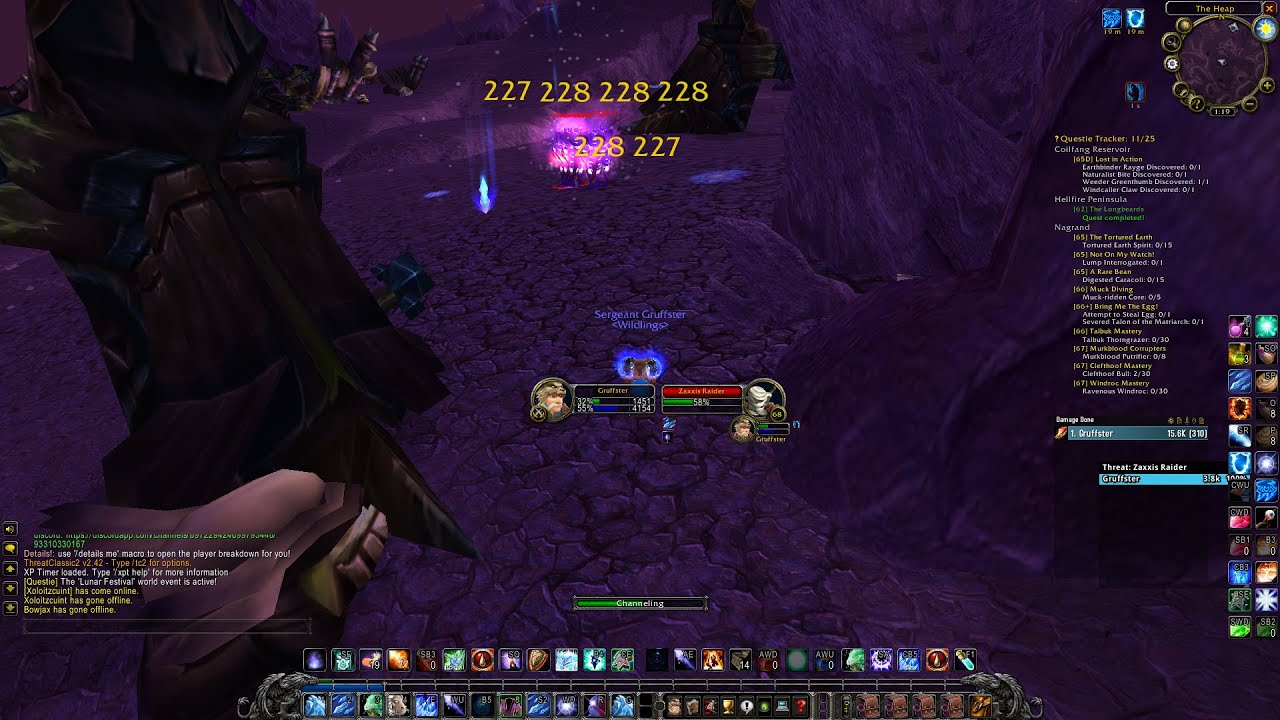 wow classic tbc outland aoe leveling spots
