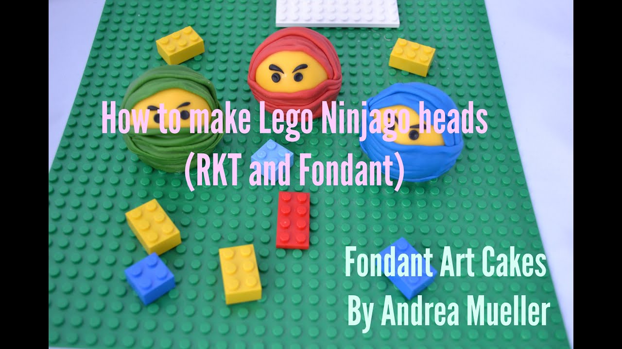 HOW TO MAKE LEGO NINJAGO HEADS IN FONDANT