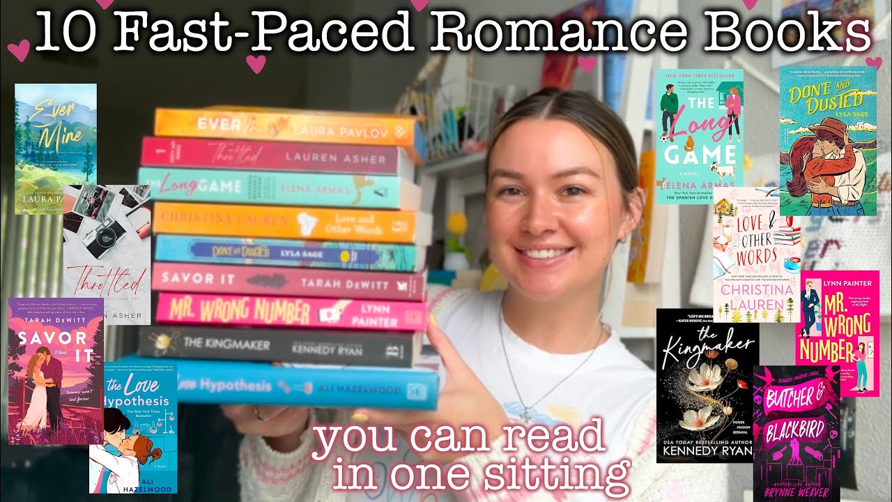 Quick Romance Book Recommendations 💝 10 Fast-Paced Romance Book Recs with Ratings! 