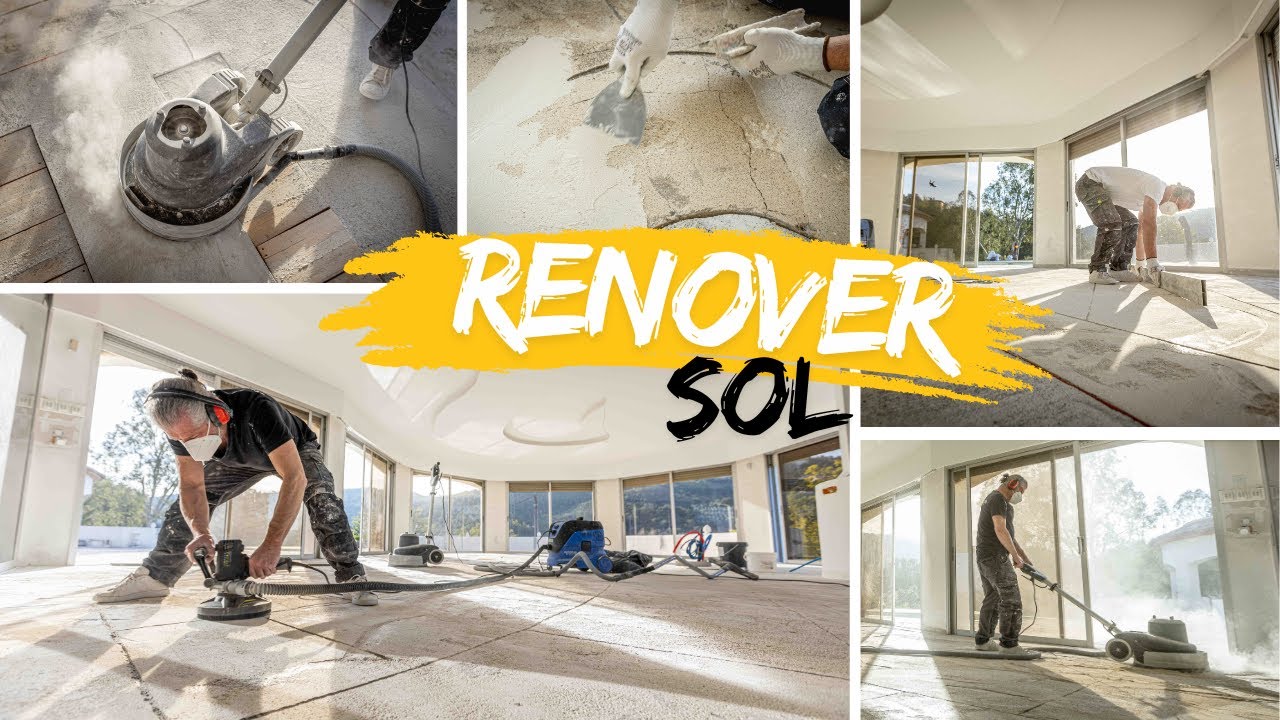 RÉPARER un vieux SOL abimé FISSURE | Carrelage | Chape