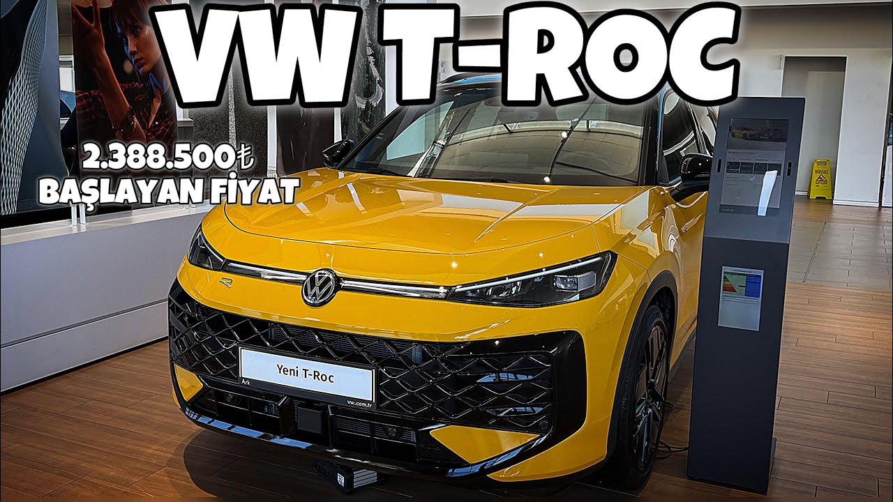 Yeni Vw T-roc 2.388.500₺ dan Başlayan Fiyatla Satışta 