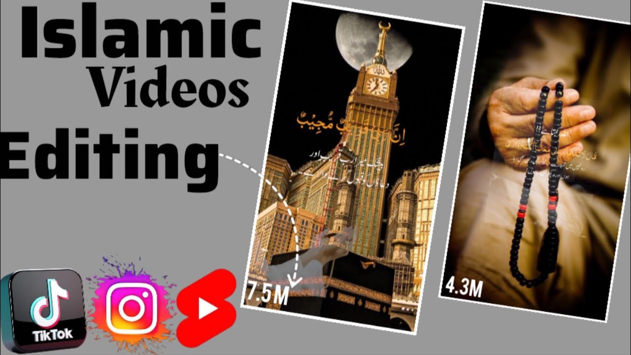 How to make Islamic video/ How to make Islamic reels & video for TikTok/ Islamic video editing 