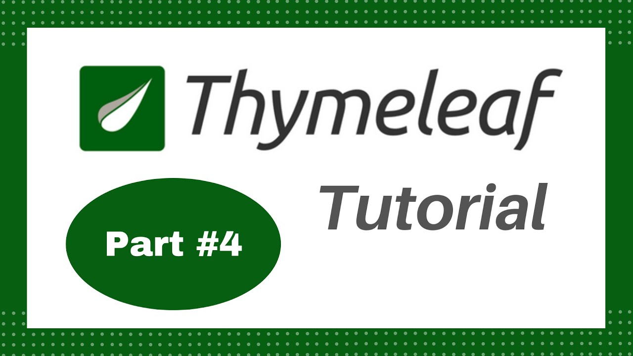 Thymeleaf Tutorial #4 - Add Bootstrap CSS