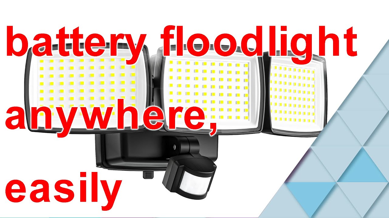 this battery powered flood light can be installed anywhere!