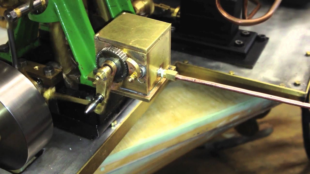 Mechanical lubricator on steam engine Stuart D10