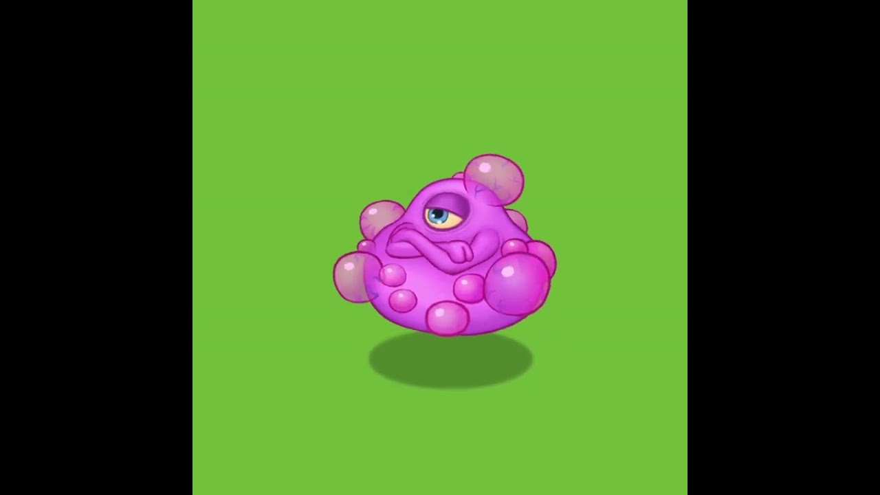 Poppette Green Screen [idle_psychic_island] | My Singing Monsters