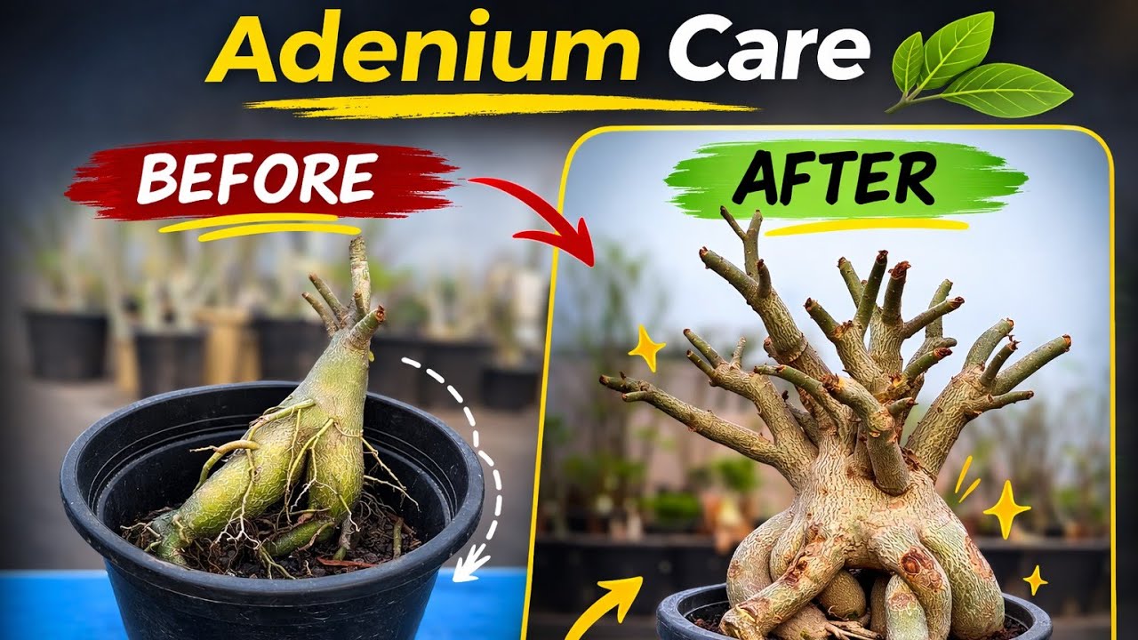 | Adenium Care | Caudex मोटा क्यों नहीं होता? || Desert rose||