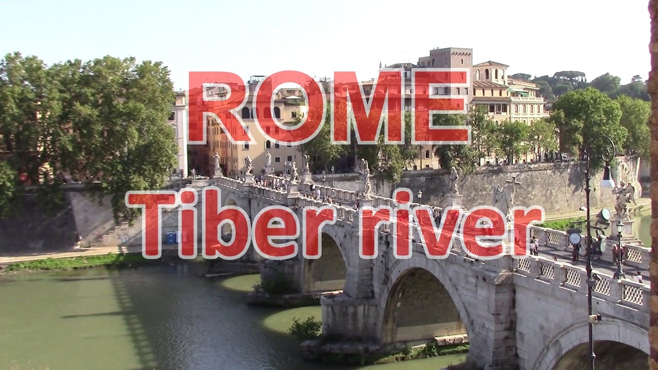 Река Тибр и мосты в Риме / Tiber River and bridges in Rome