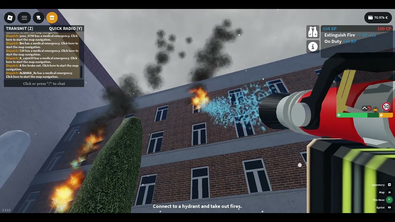 Roblox Emergency Hamburg odc 3 pozar budnku