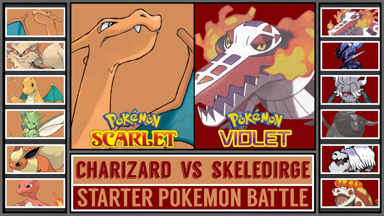CHARIZARD vs SKELEDIRGE | Fire Starter Pok&eacute;mon Battle [Pok&eacute;mon Scarlet & Violet]