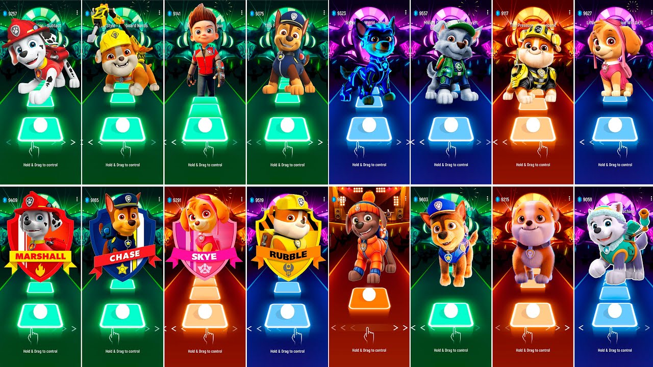 PAW Patrol: The Mighty Movie | Marshall vs Rubble vs Ryder vs Chase vs Skye vs Zuma vs Everest
