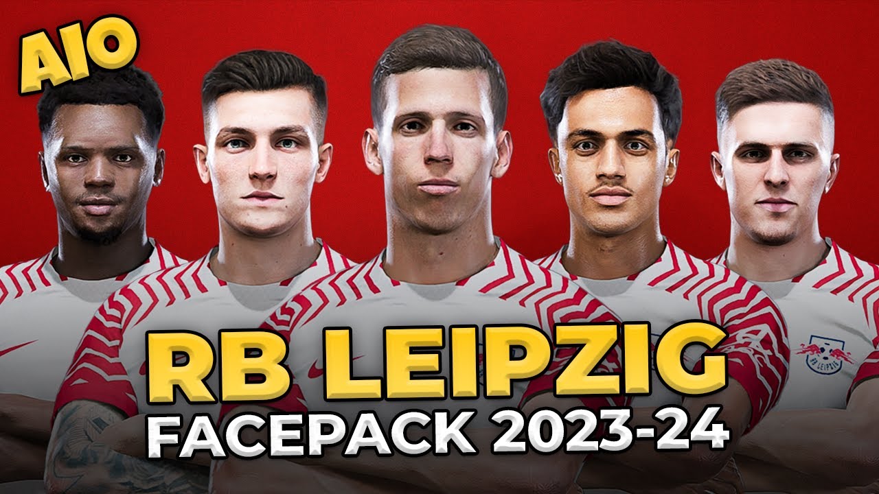 RB Leipzig Facepack Season 2023/24 - Sider and Cpk - Football Life 2024 and PES 2021