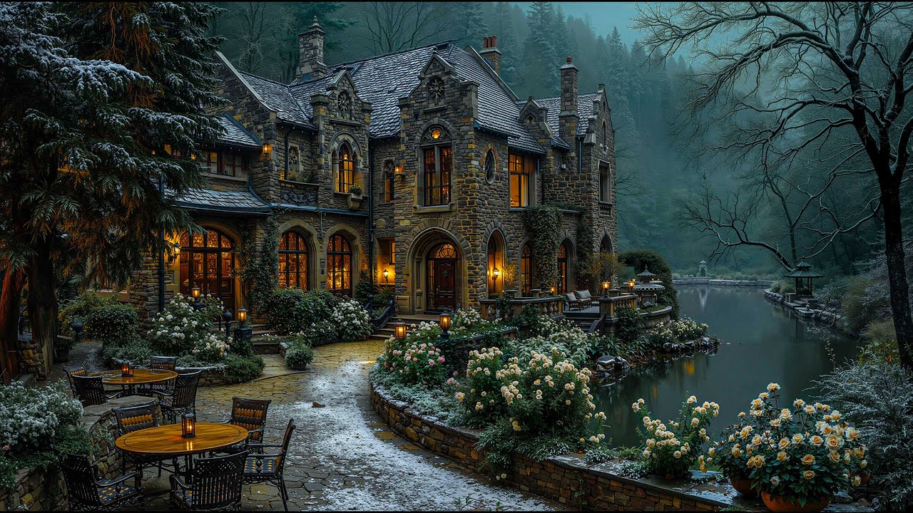 A Quiet Winter Evening at the Old Manor 🕯️ Dark Academia Ambience for Study, Reading & Deep Focus