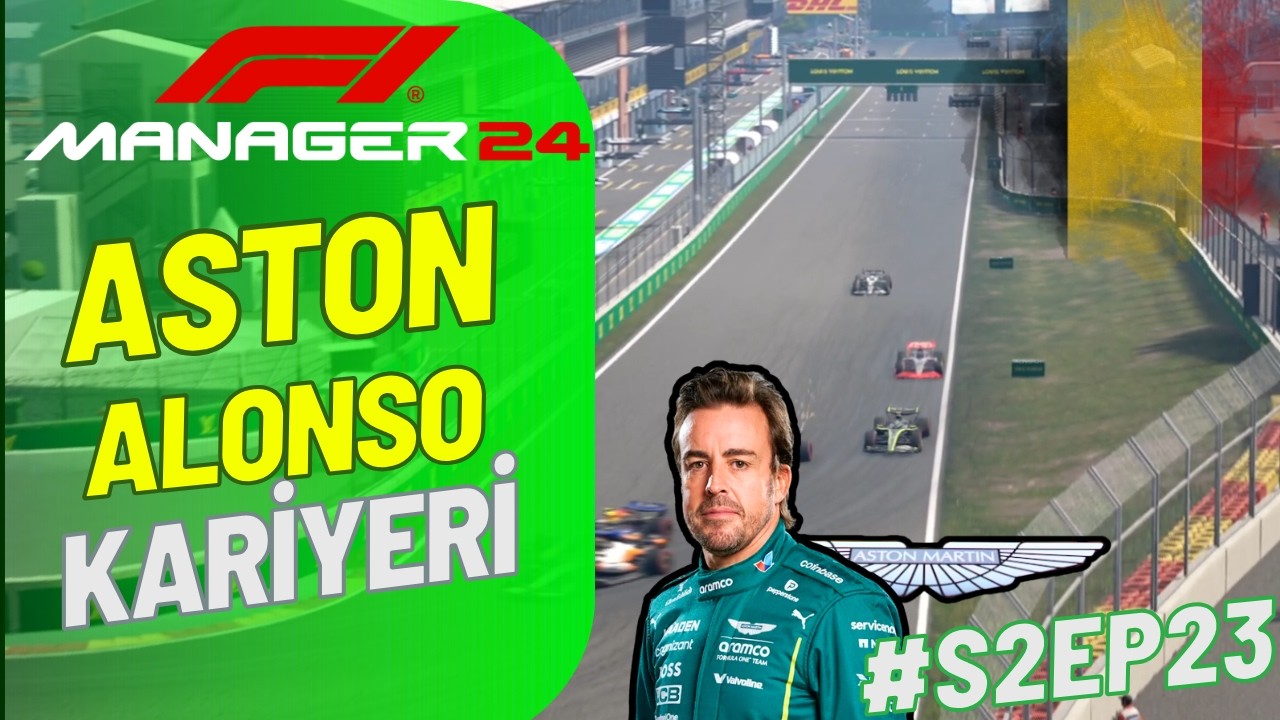 YUKİ UÇUYODU..|F1 MANAGER 24 DLC 25 ASTON ALONSO KARİYERİ SEZON 2