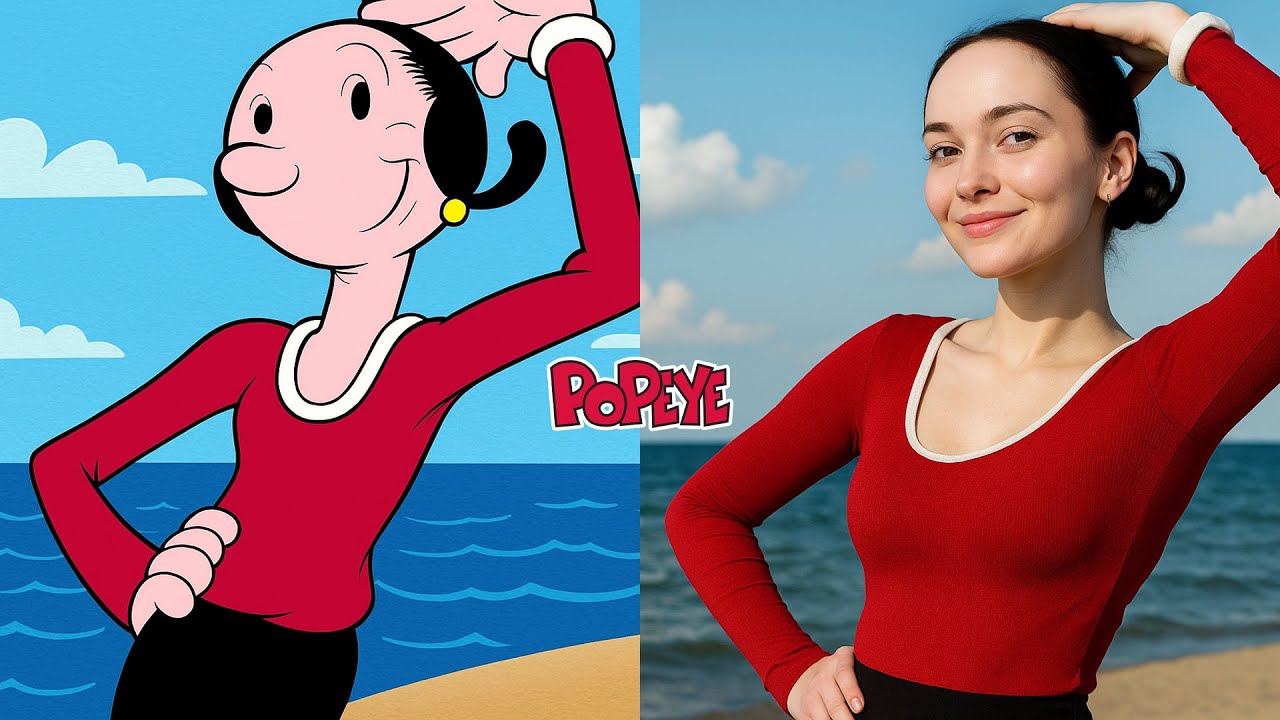 Popeye Characters Reimagined in Real Life with AI! | (AI Generated)