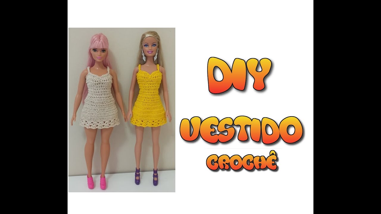 Diy vestido em crochê
