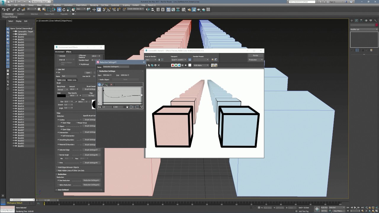 PSOFT Pencil+ 4 for 3ds Max / Size Reduction Settings Instances