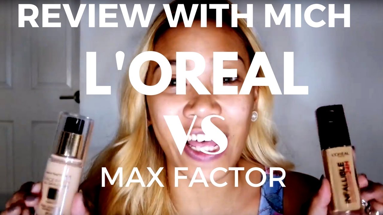 L'ORèAL INFALLIBLE VS. MAX FACTOR FACE FINITY|REVIEW|Mich_ika4you