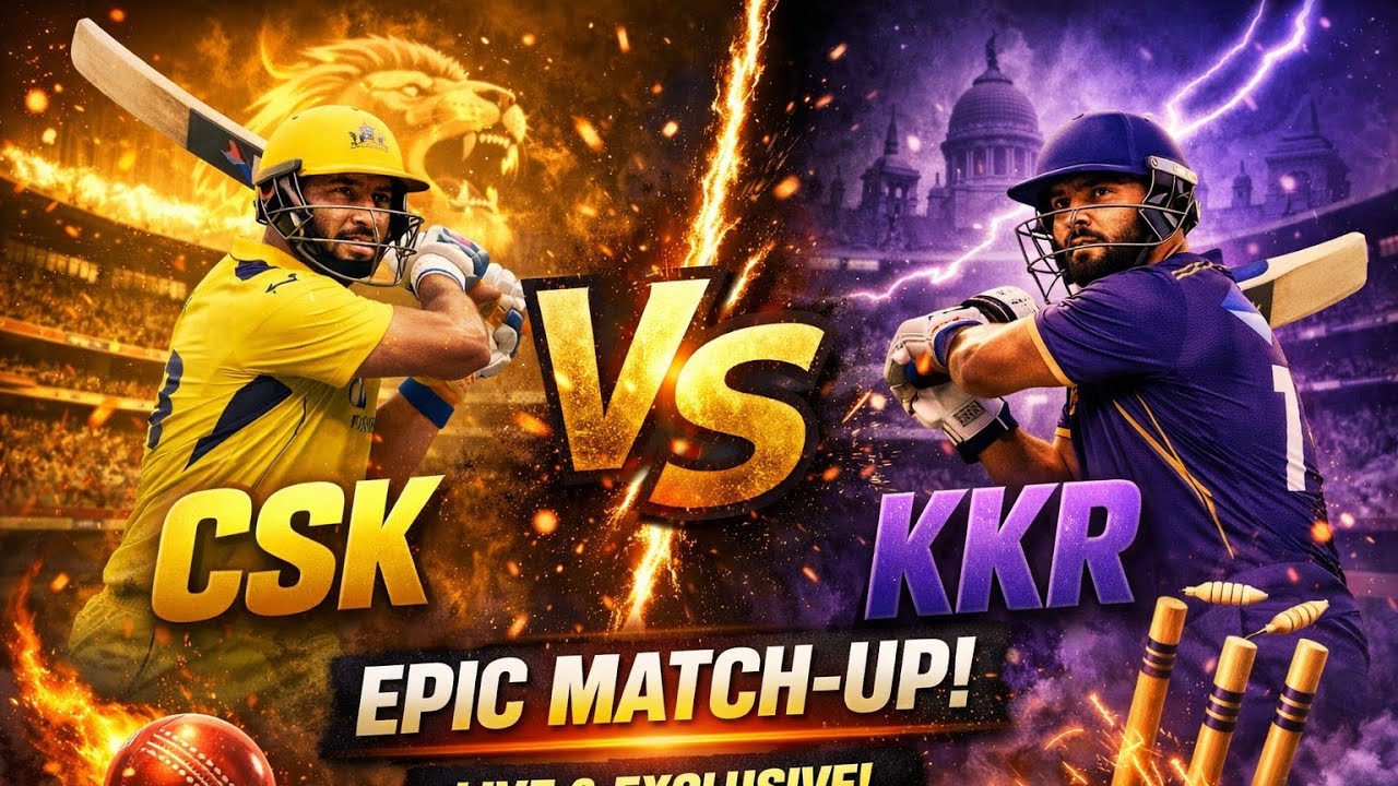 The rivalry between Chennai Super Kings (CSK) and Kolkata Knight Riders (KKR)Part-1