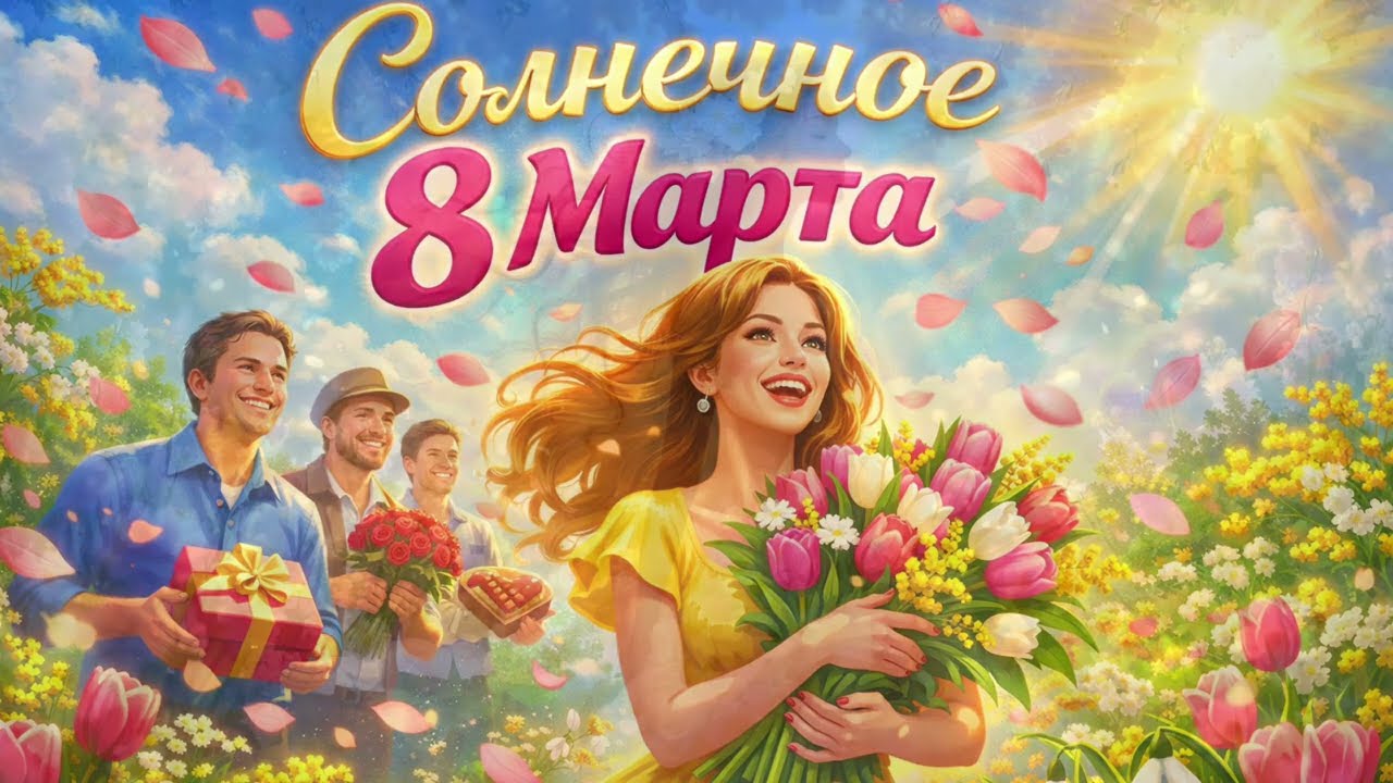 Солнечный женский день 🌸 | Весёлая весенняя песня к 8 Марта