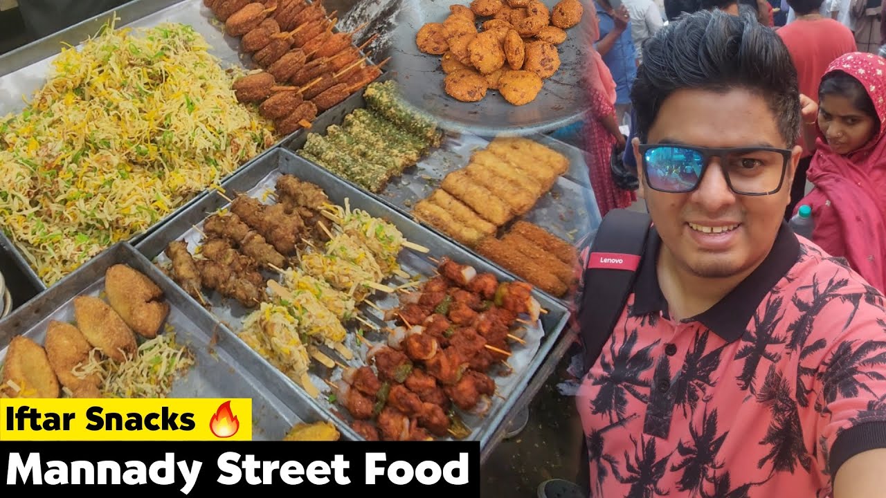 Mannady Iftar Street Food Vlog 2023 | 25+ Varieties | Angappa Naicken Street