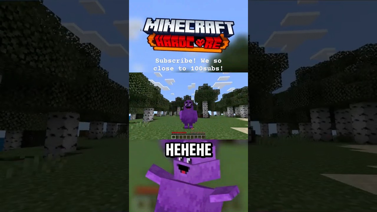 Should i mod the next play through? Lmk what yall think #grimace #minecraft #funny #horror