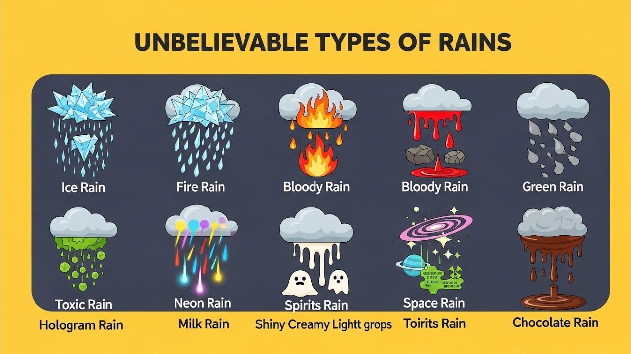15 Unbelievable Types of Rain Caught on Camera (Real Footage) 🌧️ Rare Weather