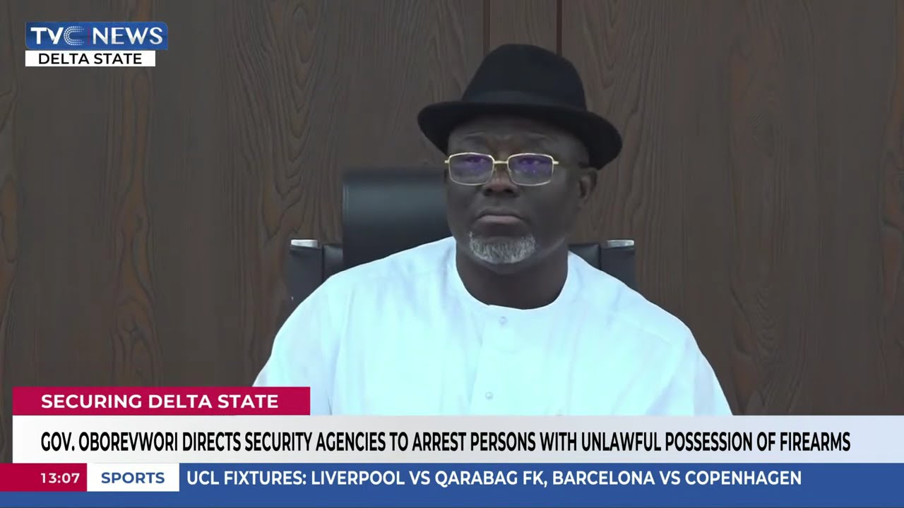 Gov. Oborevwori Directs Security Agencies To Arrest Persons With Unlawful Possession Of Firearms